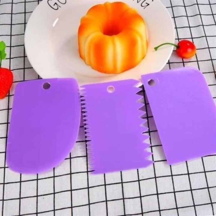 BFS  Pasta Hamur Şekillendirici Spatula Kesici Kazıyıcı Dekoratör Set