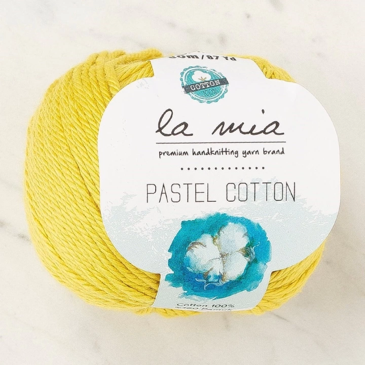 BFS  Pastel Cotton Hardal Sarı El Örgü İpi - L189 - 33955