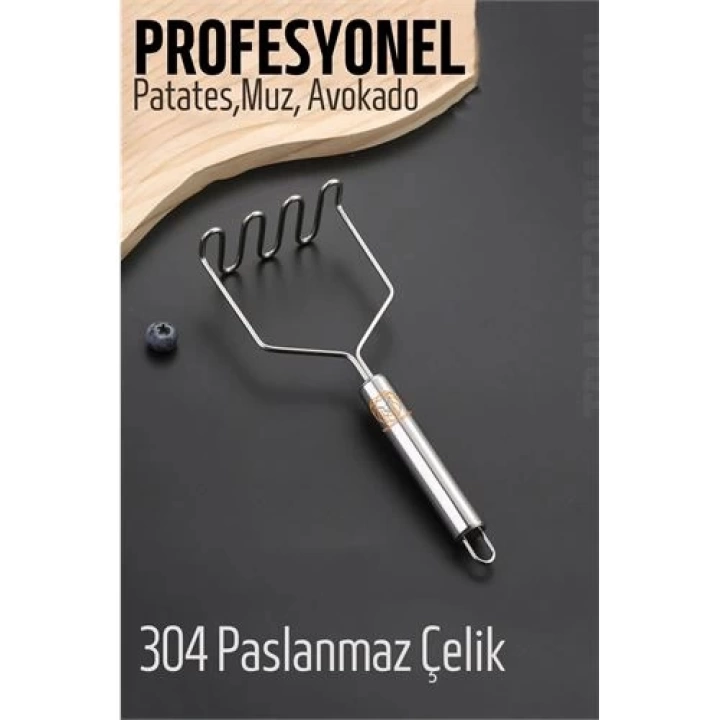 BFS Patates Ezici 304 Paslanmaz Çelik Havuç Muz Avokado Ezici