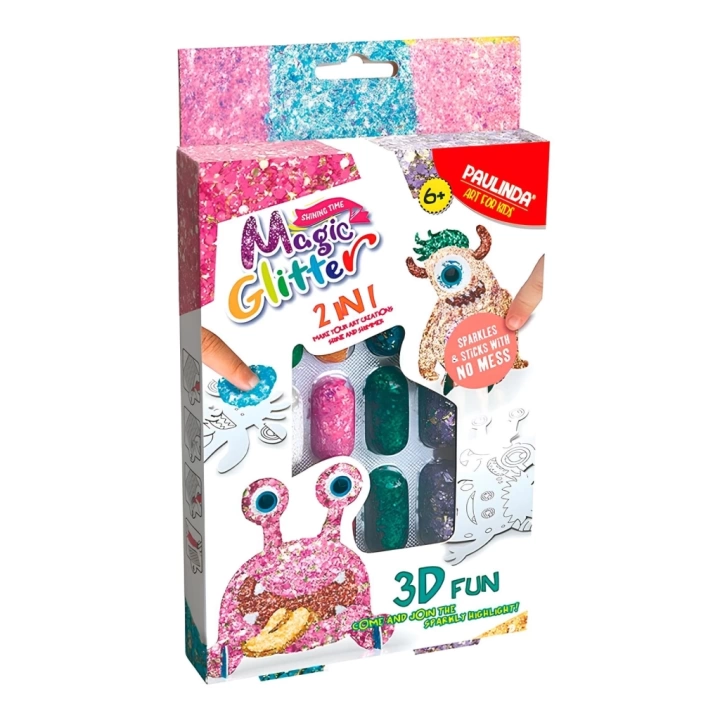 BFS   Paulinda Magic Glitter 2n1 3D Fun Hobi Set S00095583