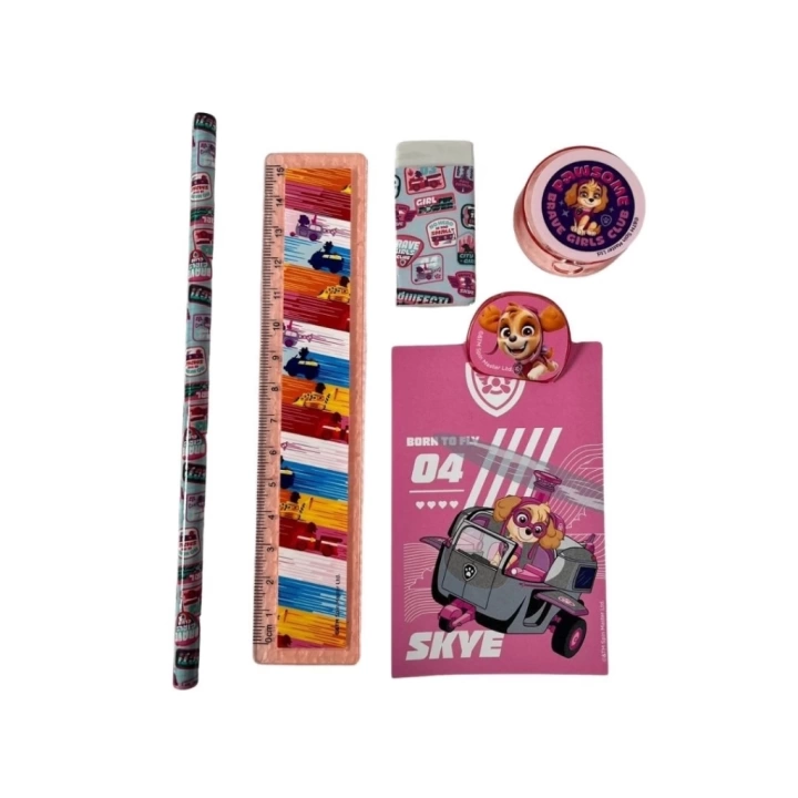 BFS   Paw Patrol Metal Kalemlikli 7 Parça Kırtasiye Seti