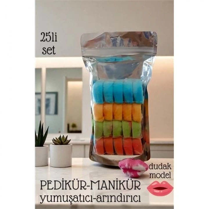 BFS  Pedikür Manikür Tozu Profesyonel - Yumuşatıcı Arındırıcı Toz 25 li SET