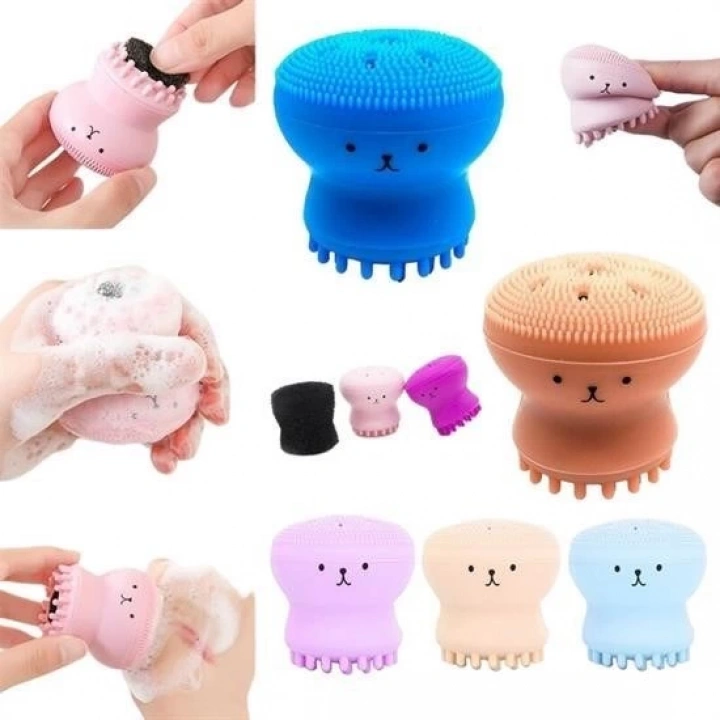BFS  Peeling Etkili Mini El Yüz Cilt Temizleme Fırçası Silikon Temizlenmesi Kolay  Siyah Nokta Gi