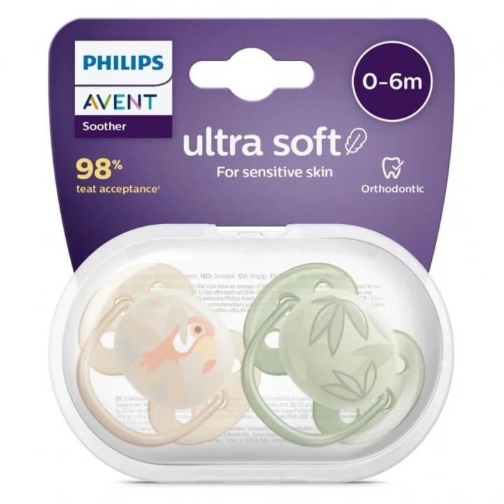 BFS   Philips Avent Ultra Yumuşak Emzik 0-6 Ay Erkek
