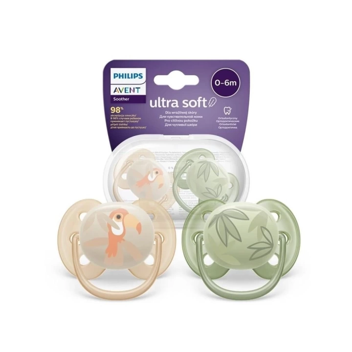BFS   Philips Avent Ultra Yumuşak Emzik 0-6 Ay Erkek