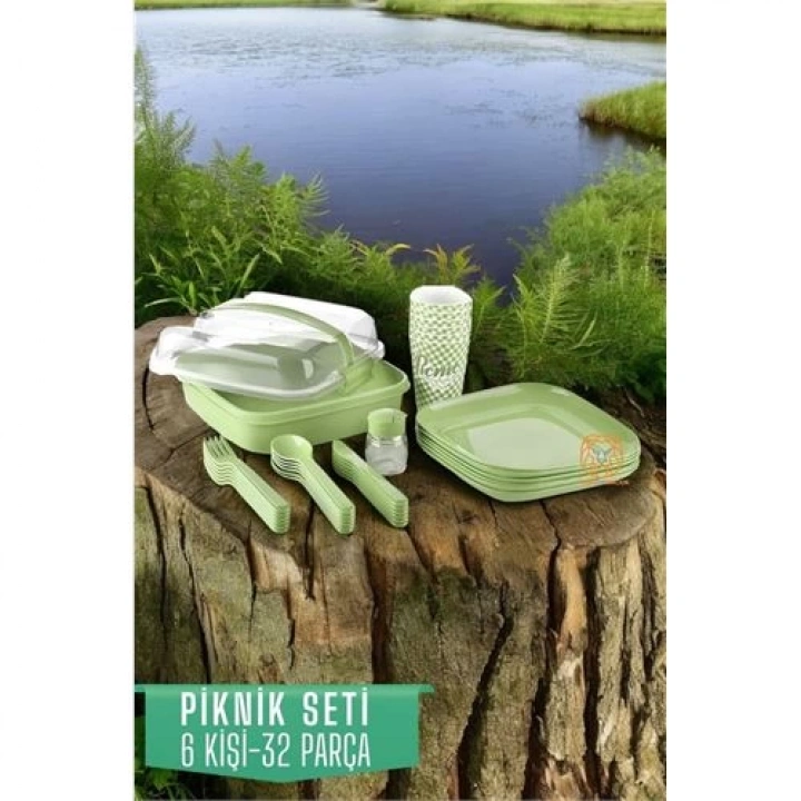 BFS  Piknik Seti 6 Kişilik 32 Parça YEŞİL