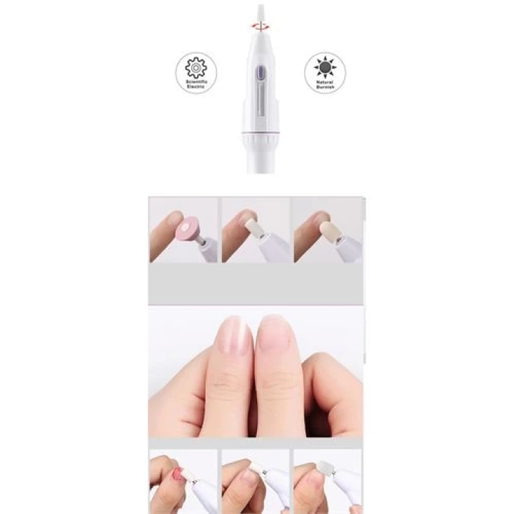 BFS  Pilli Manikür Makinesi Tırnak Törpü Seti