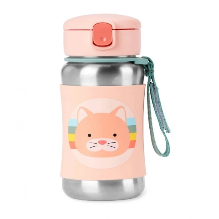 BFS Pipetli Paslanmaz Çelik Suluk 350 ml Kedi