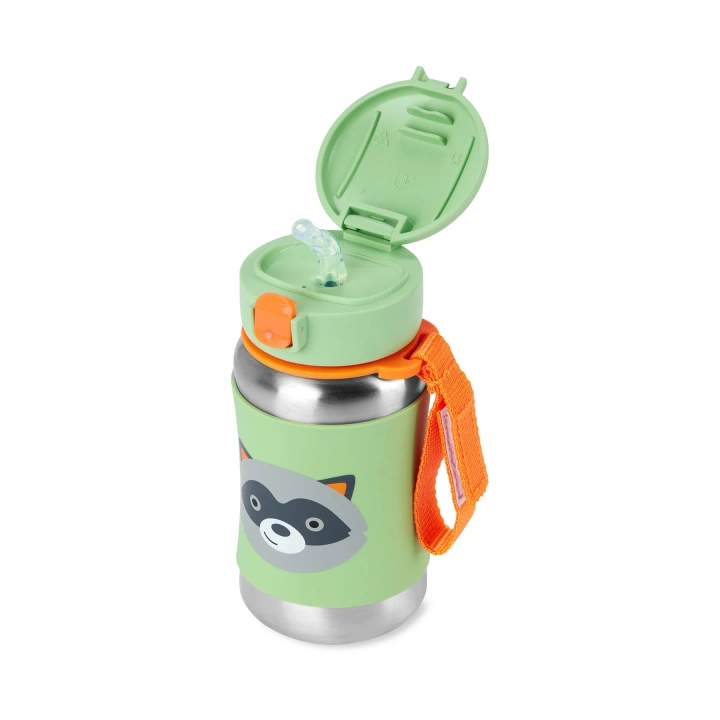 BFS Pipetli Paslanmaz Çelik Suluk 350 ml Rakun