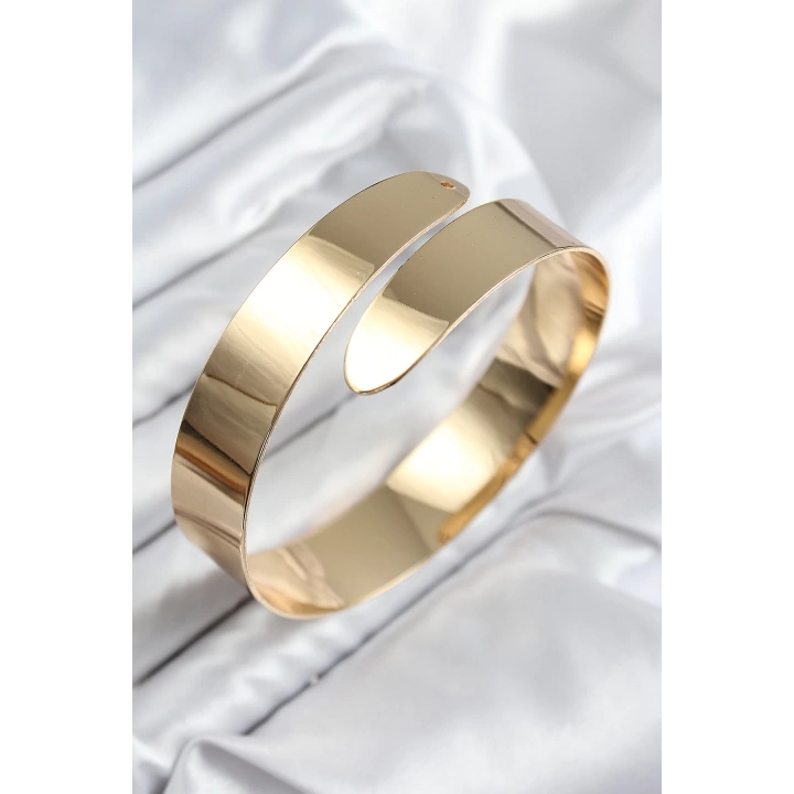 BFS Pirinç Sarmal Model Gold Renk Pazu Bileklik