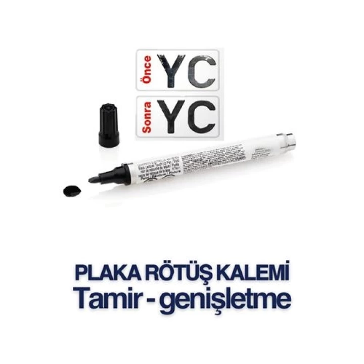 BFS  Plaka Yazma Rötüş Kalemi Plaka Kalemi SİYAH