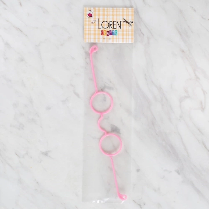 BFS  Plastik Amigurumi Gözlük Pembe