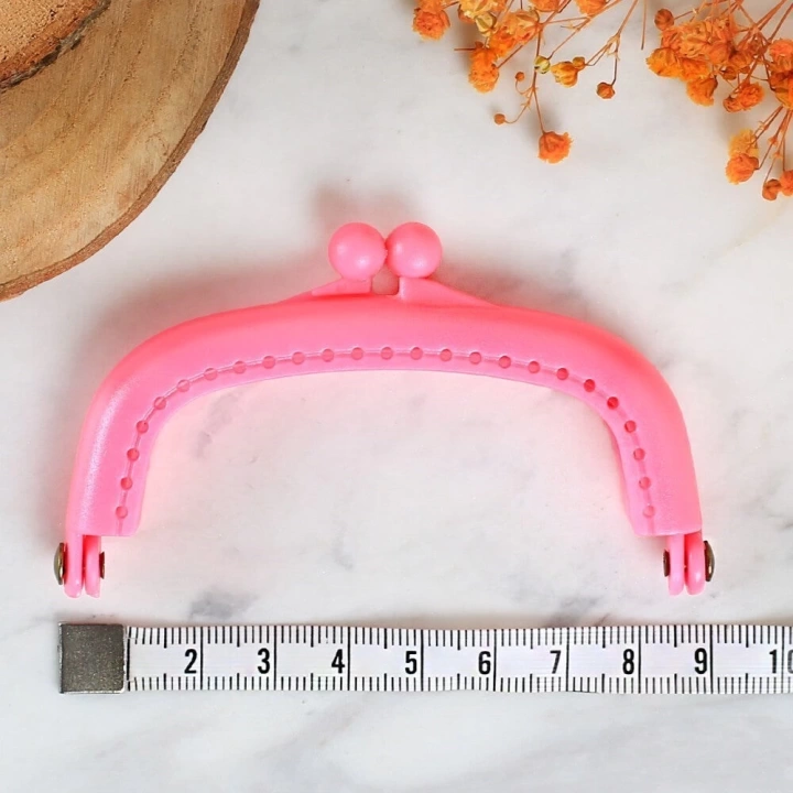 BFS  Plastik Cüzdan Klipsi-Pembe