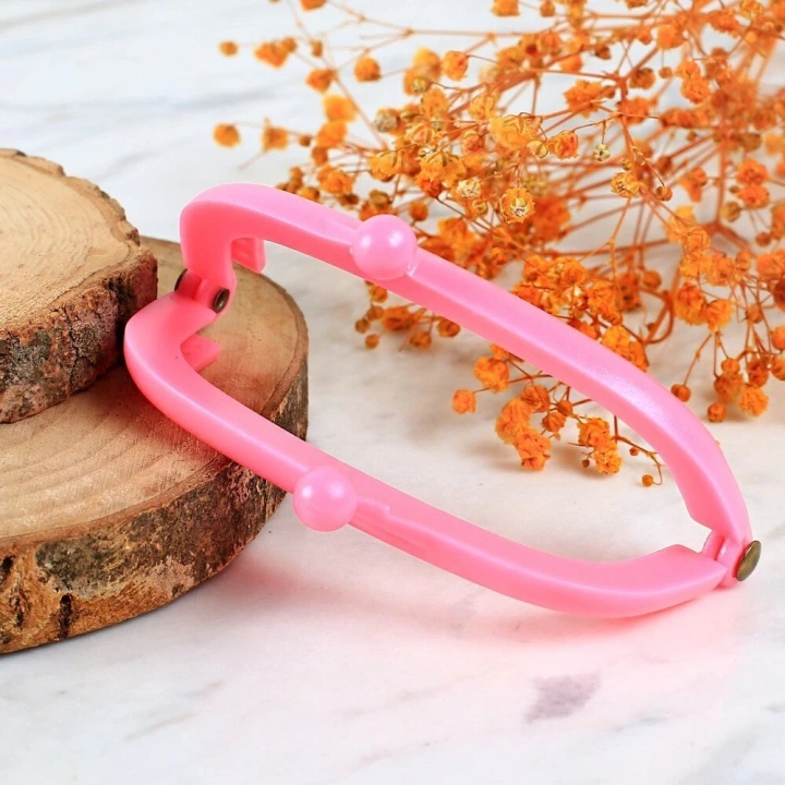 BFS  Plastik Cüzdan Klipsi-Pembe
