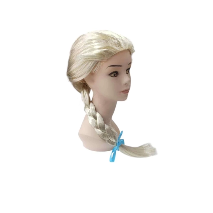 BFS   Platin Altın Dore Renk Karlar Ülkesi Elsa Frozen Peruğu Çocuk Boy