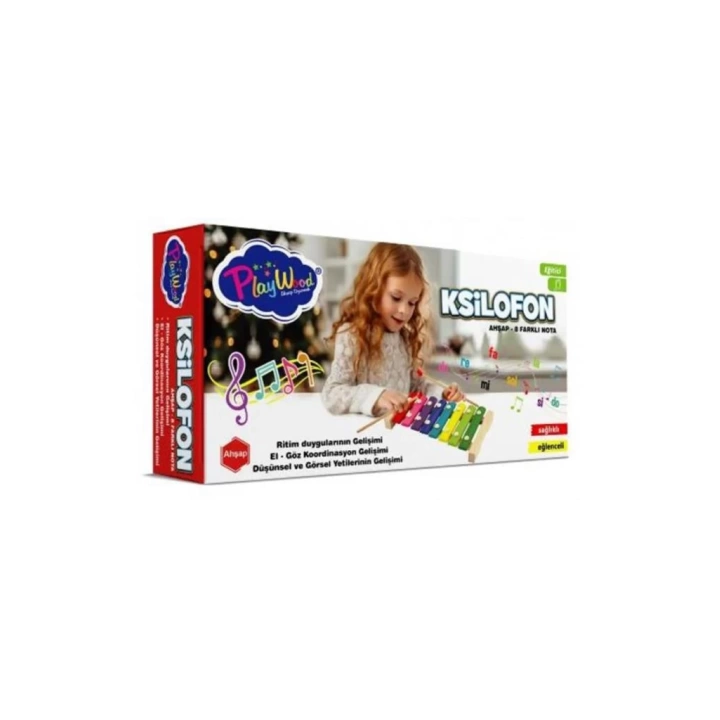 BFS   PlayWood Ahşap 8 Farklı Notalı Ksilofon 405