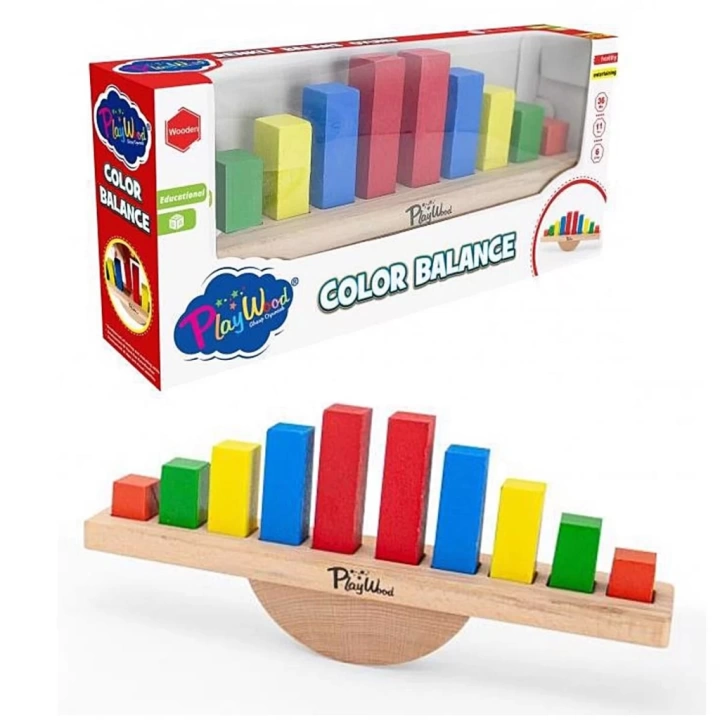 BFS   Playwood Ahşap Renkli Balans Oyunu