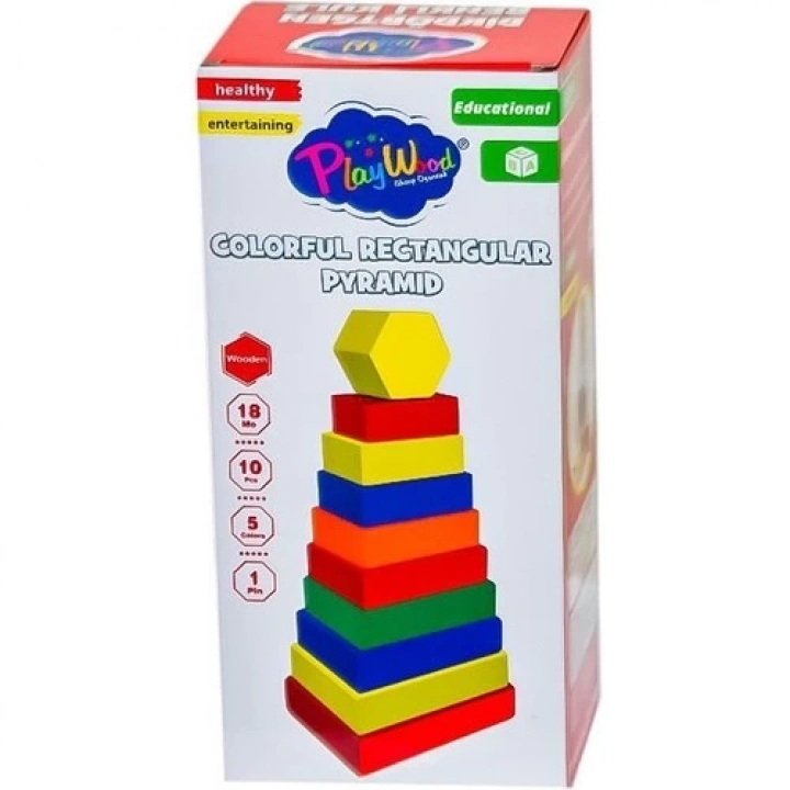 BFS   PlayWood Dikdörtgen Renkli Kule 393