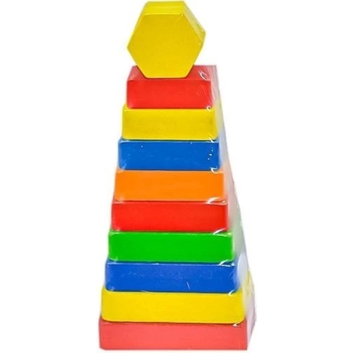 BFS   PlayWood Dikdörtgen Renkli Kule 393