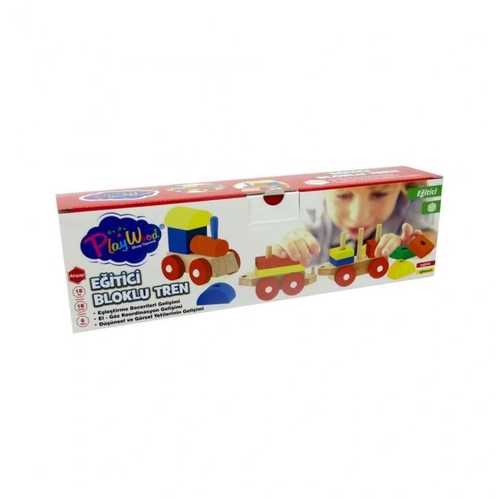 BFS   PlayWood Eğitici Ahşap Bloklu Bultak Tren 351