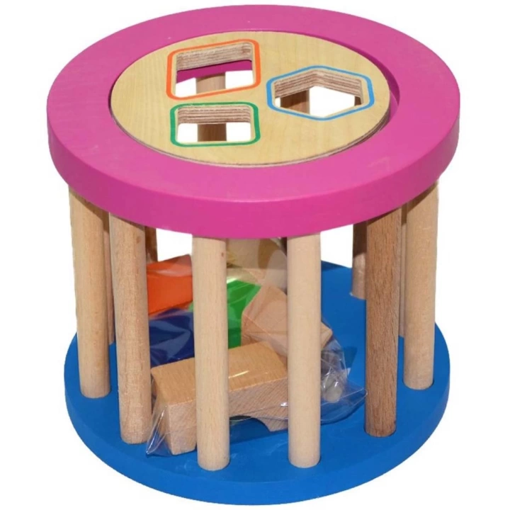 BFS   Playwood Eğitici Ahşap Silindir Bultak