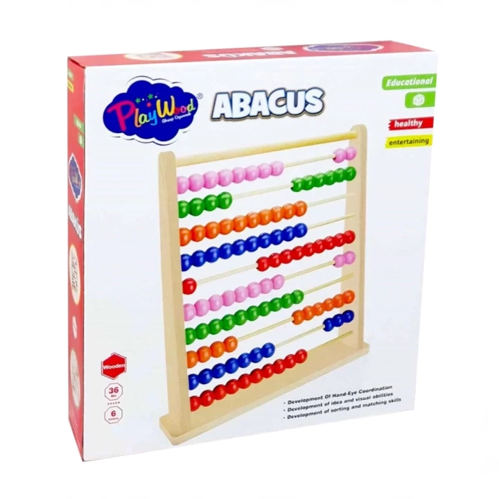 BFS   Playwood Kutuda Ahşap Büyük Abaküs