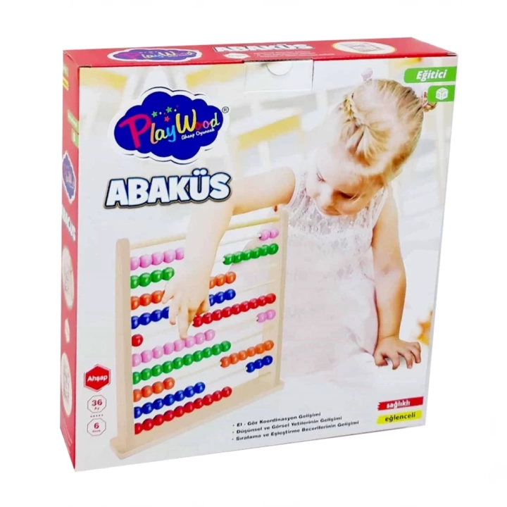 BFS   Playwood Kutuda Ahşap Büyük Abaküs