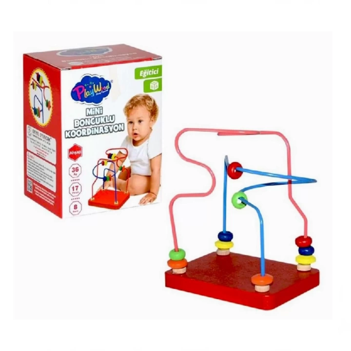 BFS   Playwood Kutuda Ahşap Mini Boncuklu Koordinasyon