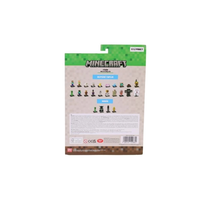BFS  PMI MC2040 Minecraft 3D Figür Toppeez 5li Set
