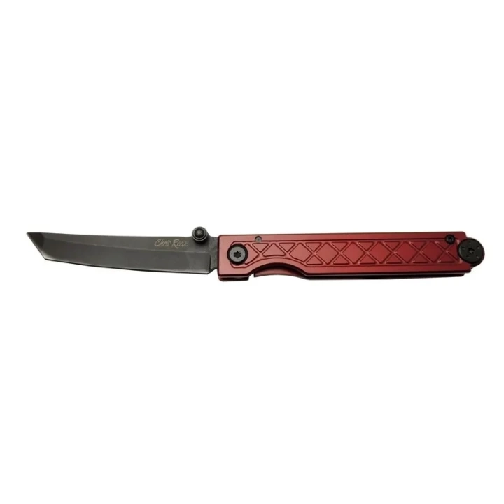 BFS Pocket Samurai 7425 Rd Kırmızı Kamp / Outdoor Çakı 18cm - Manuel, Kemerlikli, Kutulu