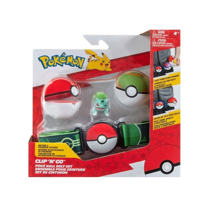 BFS  POK 95283-Q Pokemon Clip n Go Pokeball Kemer ve Figür Seti