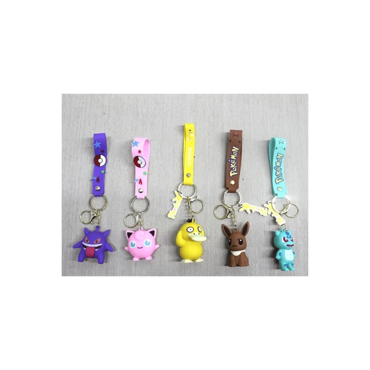 BFS Pokemon Serisi Silikon Anahtarlık | Karakter Figürü Alk4265 | Lisinya
