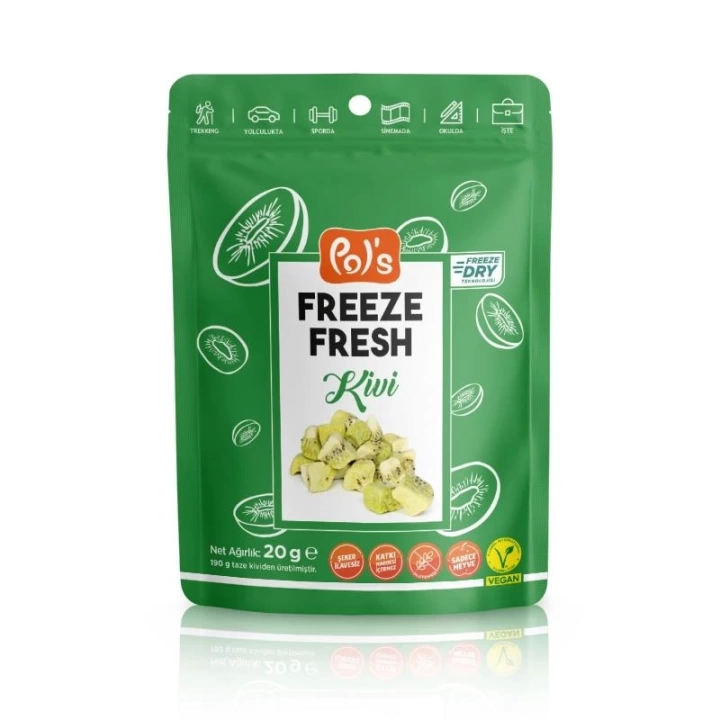 BFS   Pol’s Freeze Fresh Dondurularak Kurutulmuş Kivi 20 g