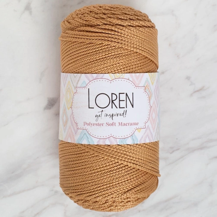 BFS  Polyester Soft Macrame Bej El Örgü İpi - LM031 - 34437