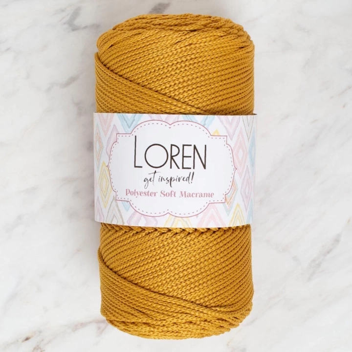 BFS  Polyester Soft Macrame Hardal El Örgü İpi - LM061 - 34449
