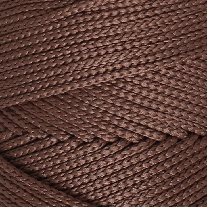BFS  Polyester Soft Macrame Kahverengi El Örgü İpi - LM032 - 34438