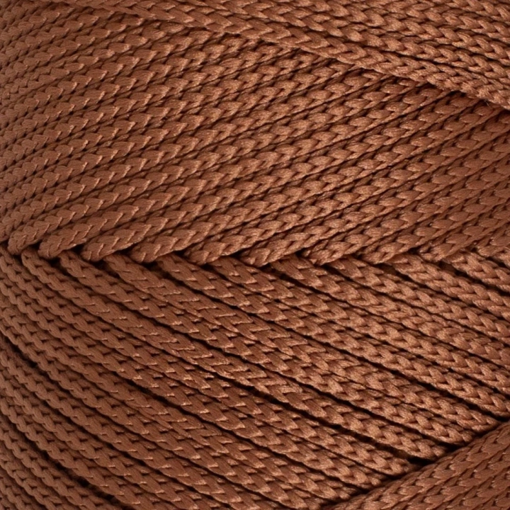BFS  Polyester Soft Macrame Kahverengi El Örgü İpi - LM033 - 34439