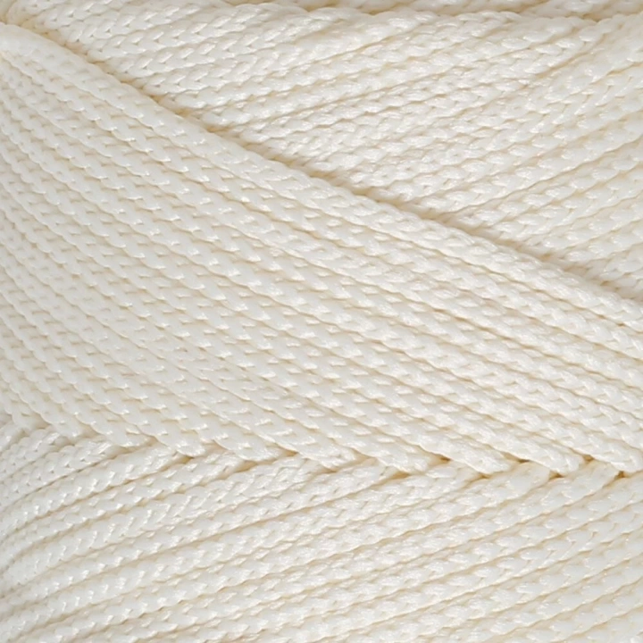 BFS  Polyester Soft Macrame Krem El Örgü İpi - LM003 - 34427
