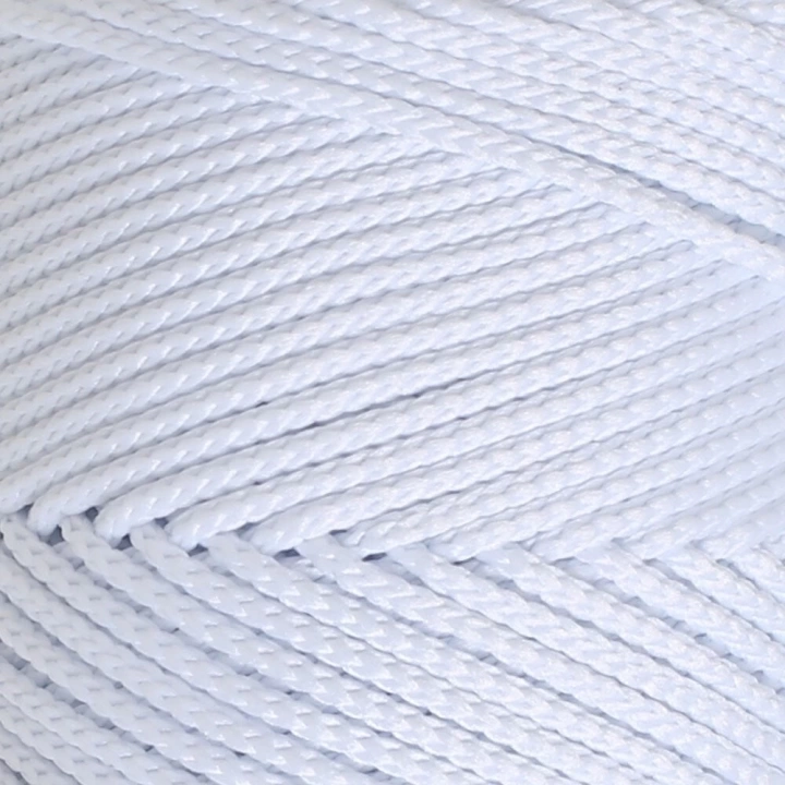 BFS  Polyester Soft Macrame Optik Beyaz El Örgü İpi - LM001 - 34426