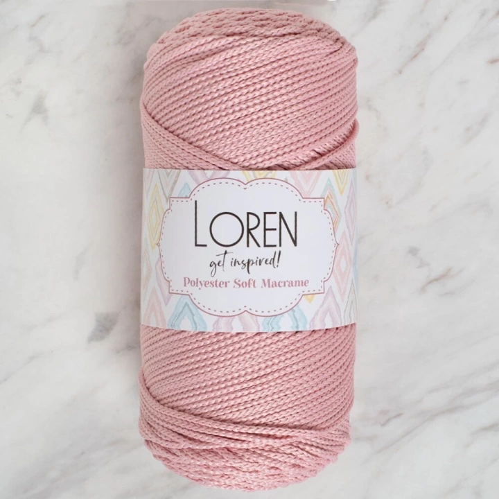 BFS  Polyester Soft Macrame Pembe El Örgü İpi - LM042 - 34446