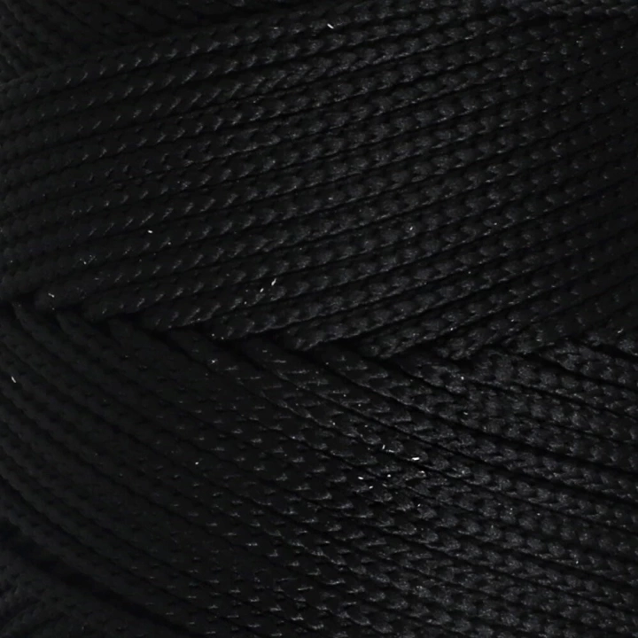 BFS  Polyester Soft Macrame Siyah El Örgü İpi - LM040 - 34445
