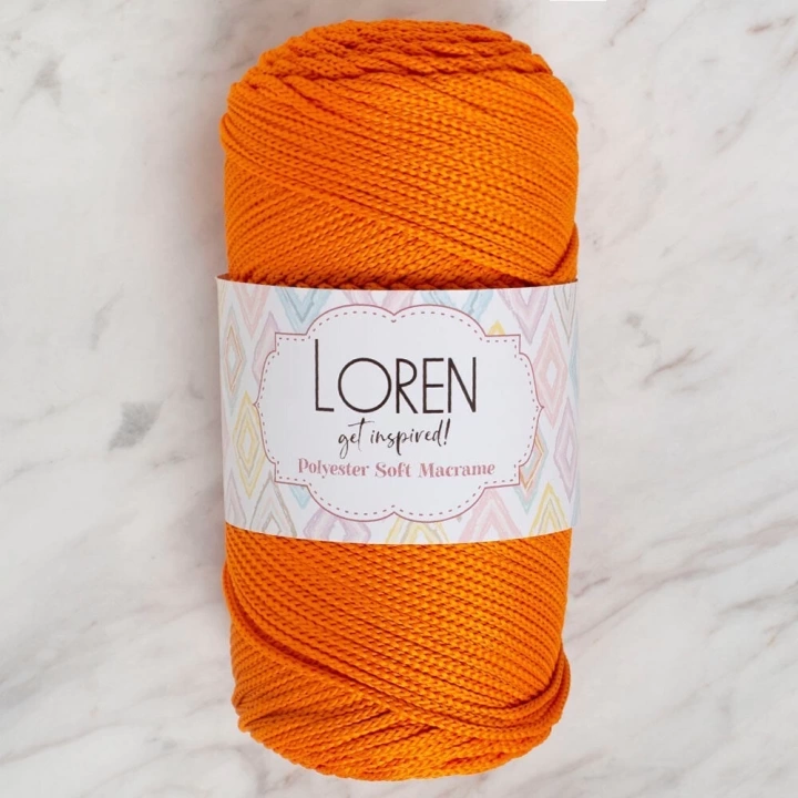 BFS  Polyester Soft Macrame Turuncu El Örgü İpi - LM011 - 34430
