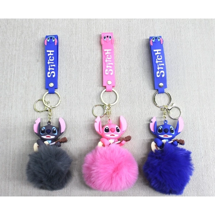 BFS Ponponlu Stitch Anahtarlık Alk4245