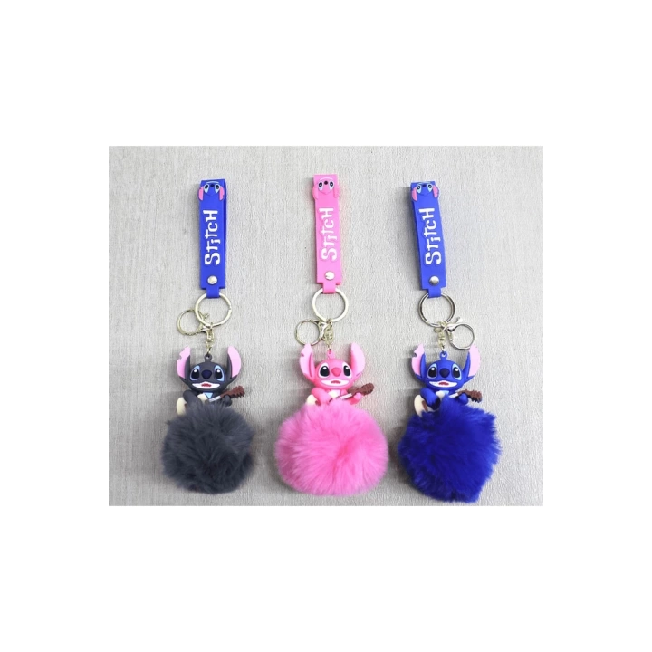 BFS Ponponlu Stitch Anahtarlık | Karakter Figürü Alk4245 | Lisinya
