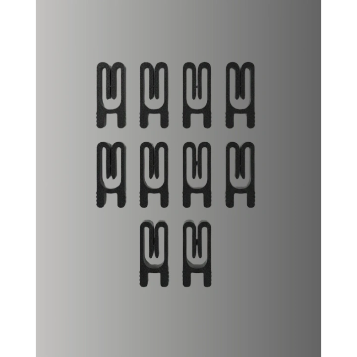 BFS Poşet Kapatma Mandalı Hava Geçirmez Siyah 10 Adet Set