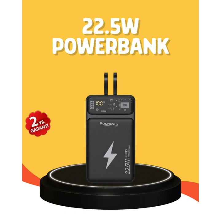 BFS Powerbank 10000 mAh Dijital Göstergeli Taşınabilir