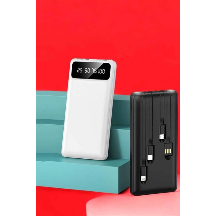 BFS Powerbank 20.000 Mah LCD Ekran USB Lightning Type-C Uyumlu İOS ve Android