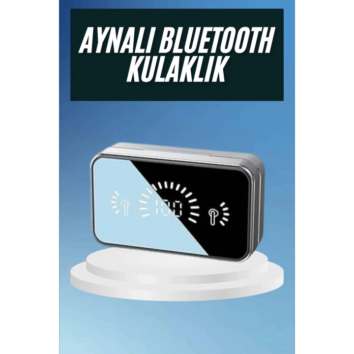 BFS Powerbankli Bluetooth Kulaklık Yüksek Ses Aynalı Çift Dijital Gösterge Ekranı