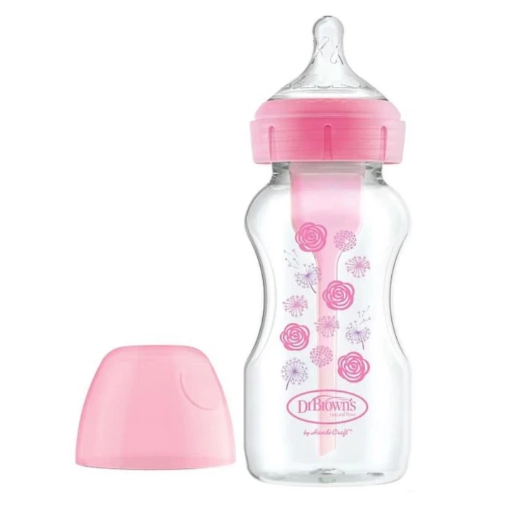 BFS     PP Geniş Ağız Options Biberon 270 ml Pembe