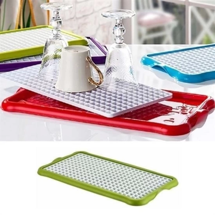 BFS Pratik Lavabo Tezgah Üstü Bulaşık Kurutmalığı Süzmatik 22x40 cm